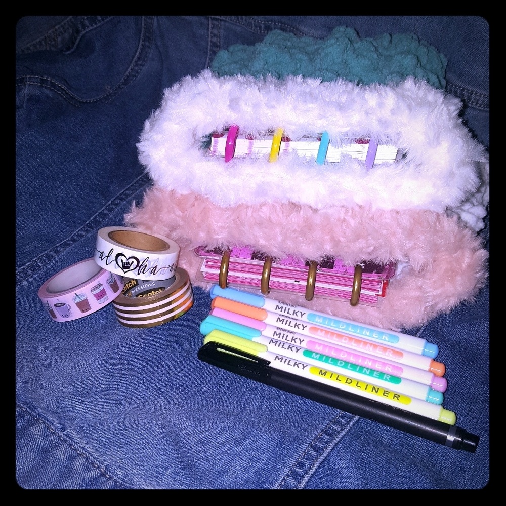 Handmade Crochet Happy Planner Micro Notes Pouch
